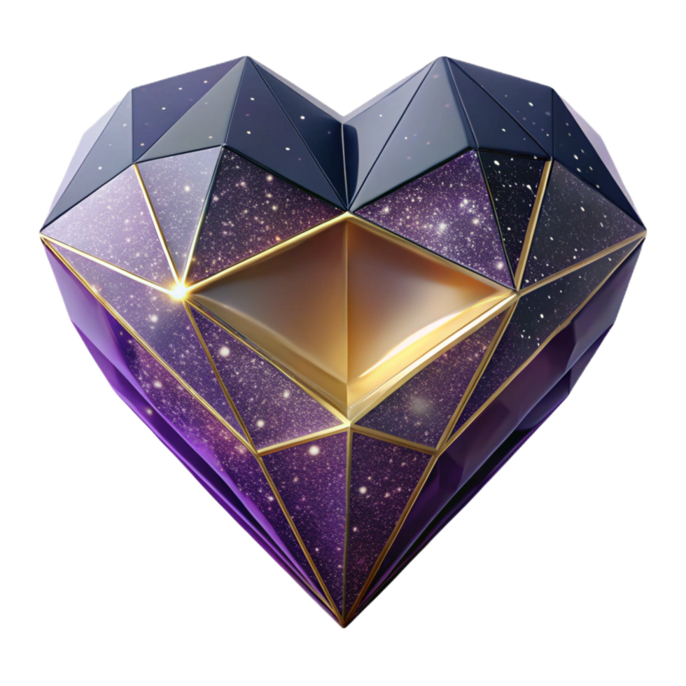 magnificent vintage Origami Heart Romantic Symbol Cutout Transparent Background authentic png