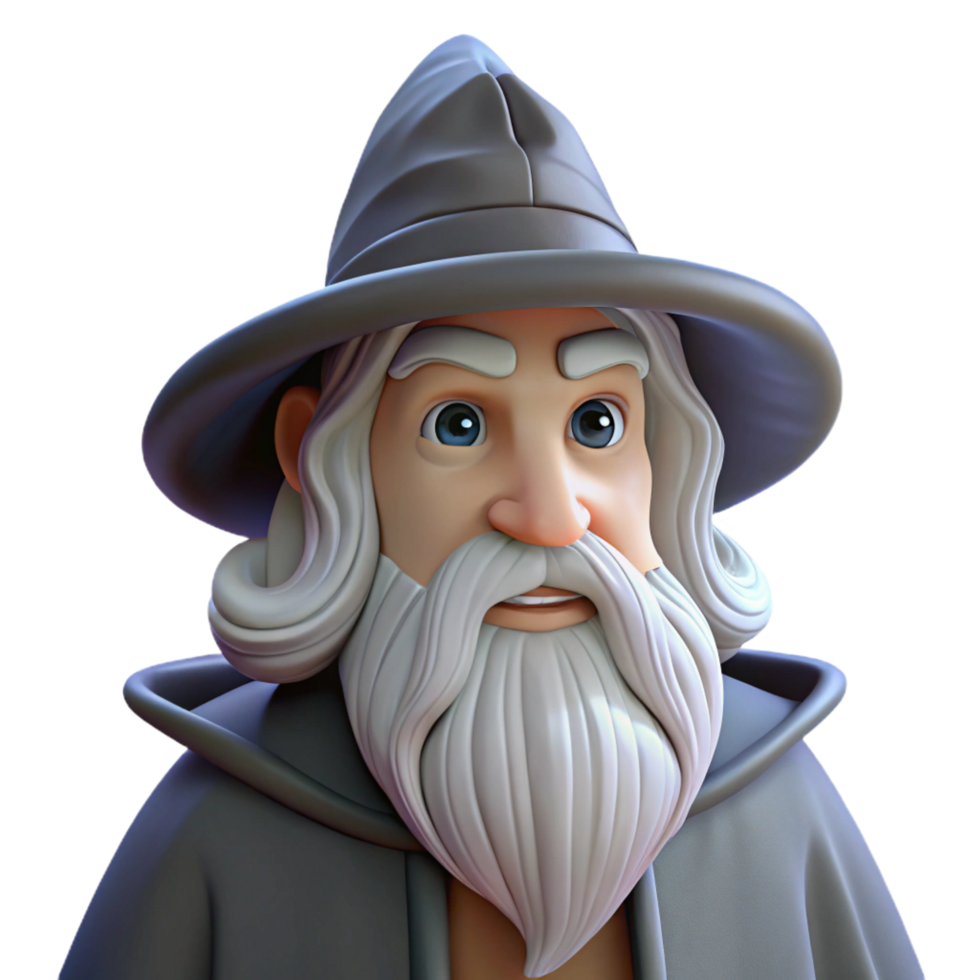 exceptional bohemian A wise old wizard with a long white beard, NO BACKGROUND with Transparent Background. luxury png