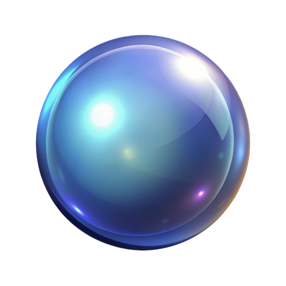 memorable surreal A single, magical orb, NO BACKGROUND with Transparent Background. 4K png