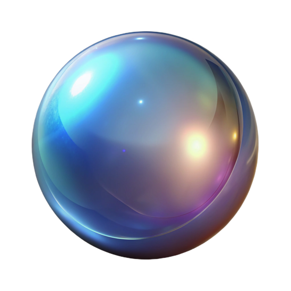 mesmerizing joyful avant-garde A single, magical orb, NO BACKGROUND with Transparent Background. genuine png
