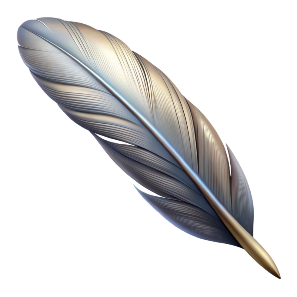 splendid remarkable A majestic griffin feather, NO BACKGROUND with Transparent Background. png
