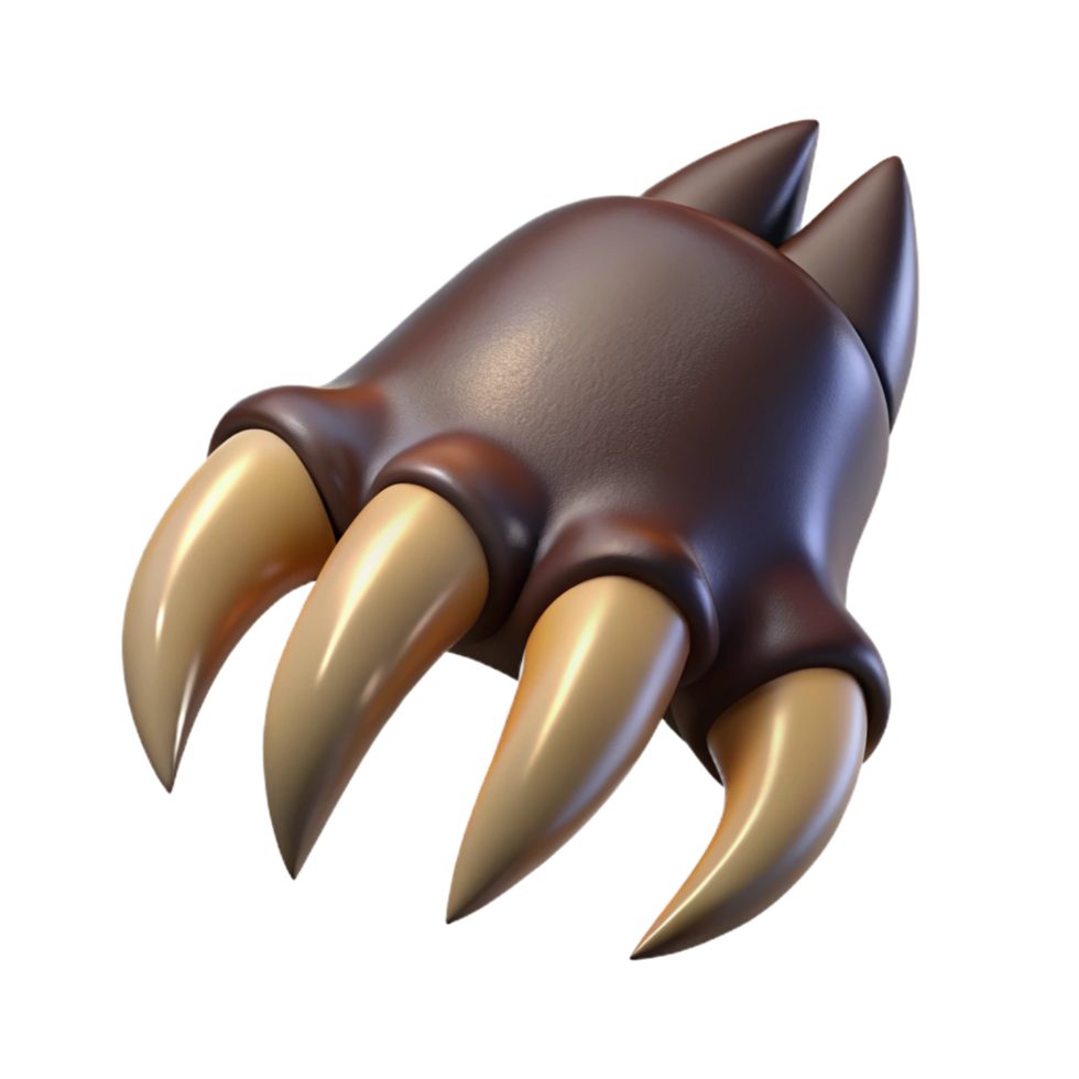 wonderful bohemian A fierce werewolf claw, NO BACKGROUND with Transparent Background. authentic png
