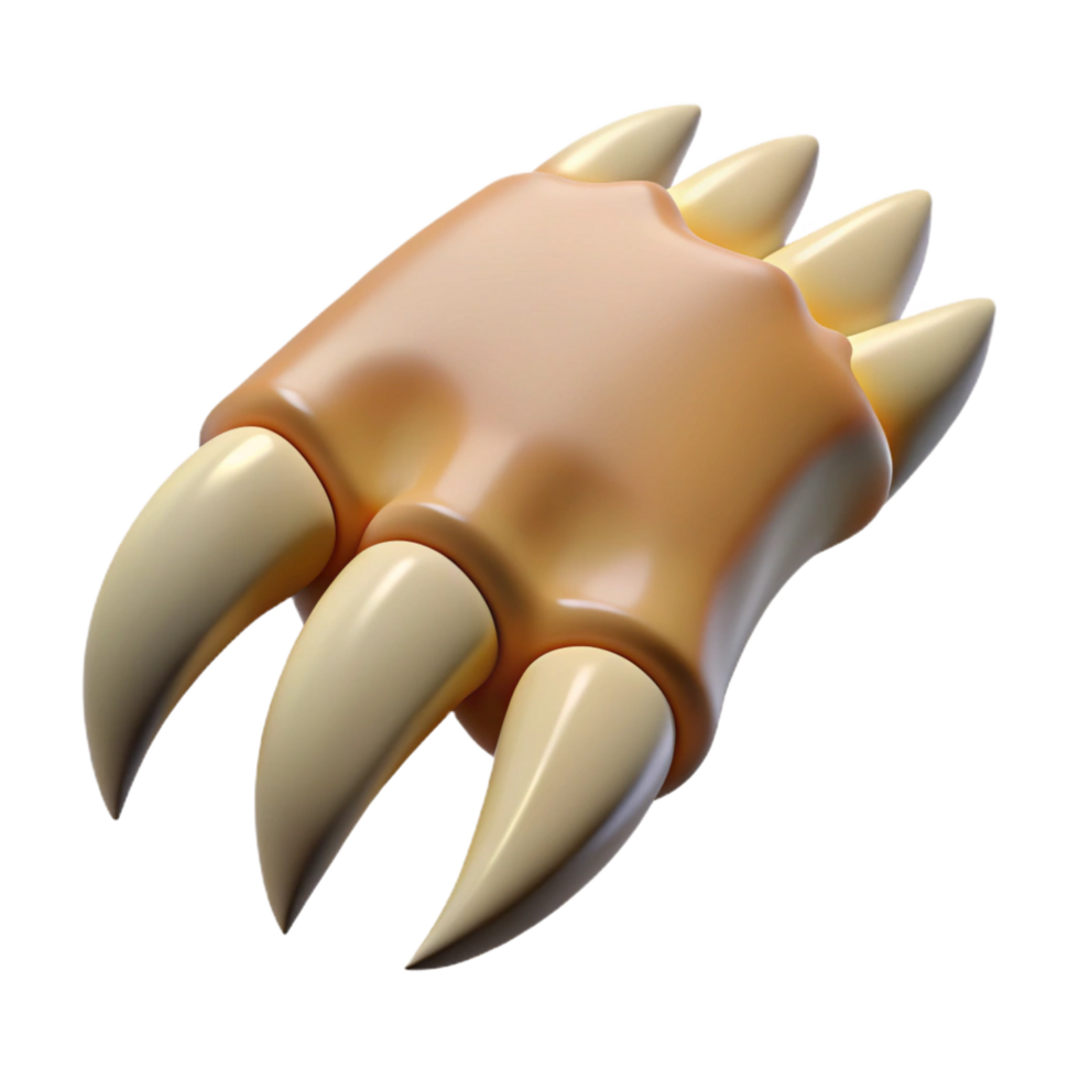 playful extraordinary A fierce werewolf claw, NO BACKGROUND with Transparent Background. impeccable png