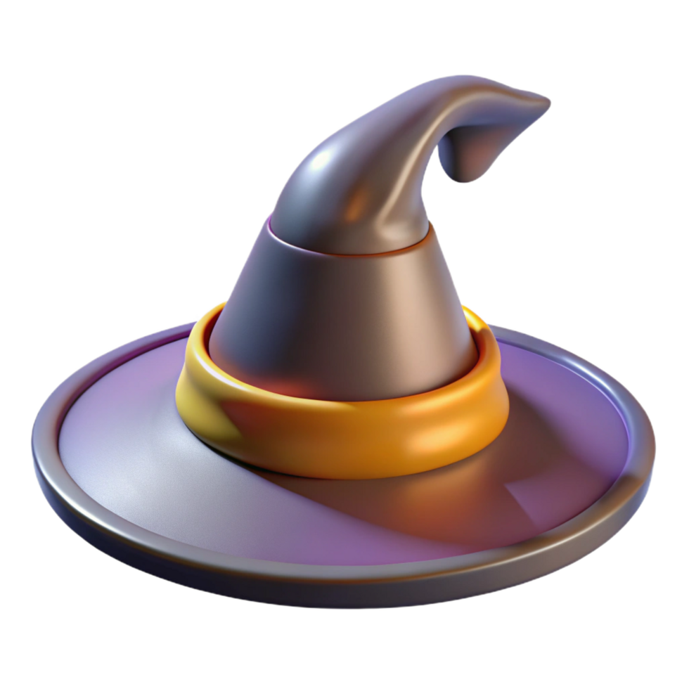 reflective picturesque A wise old wizard hat, NO BACKGROUND with Transparent Background. genuine png