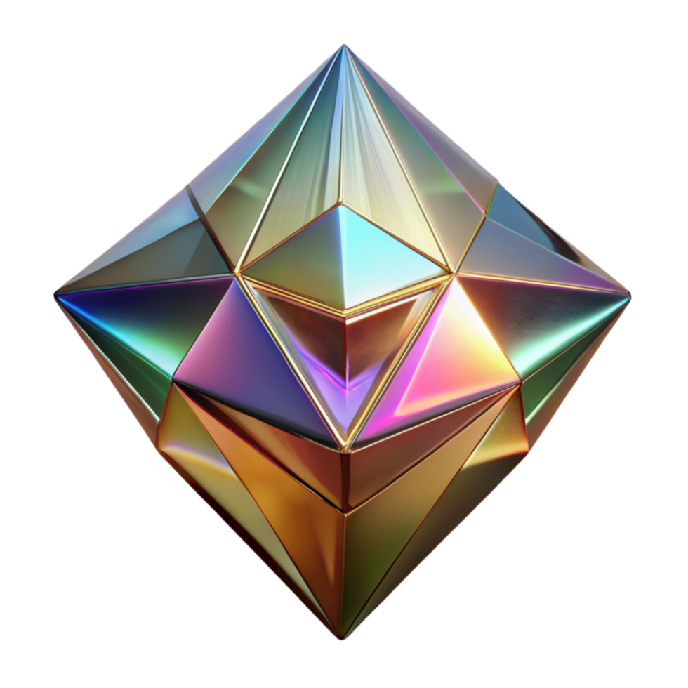 extraordinary minimalist Prismatic Kaleidoscope Spectrum Isolated Element premium png