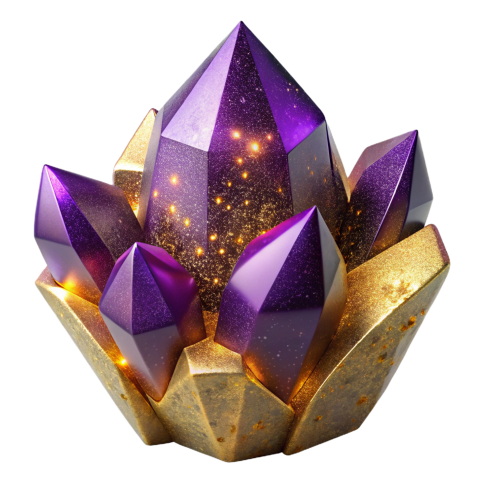 wonderful traditional Purple Amethyst Crystal Close Up Cutout professional png
