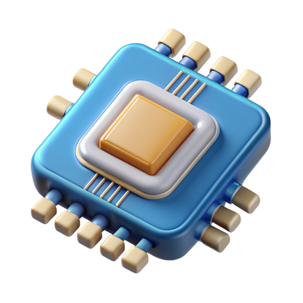 enchanting abstract Data chip, circuit board details, technological component. NO BACKGROUND with Transparent Background. flawless png