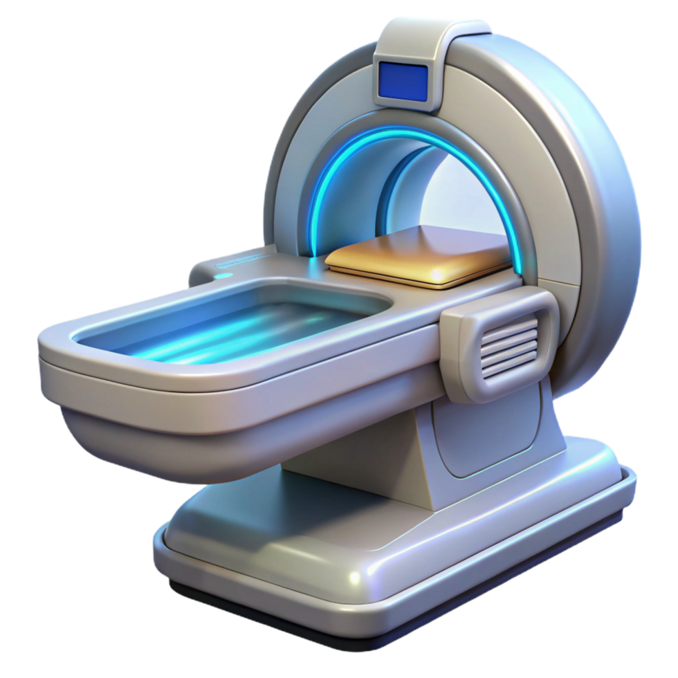playful glorious Medical scanner, futuristic device, diagnostic tool. NO BACKGROUND with Transparent Background. artisan png