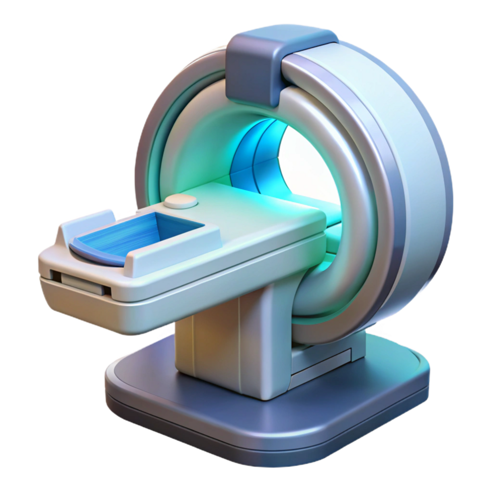 splendid bohemian Medical scanner, futuristic device, diagnostic tool. NO BACKGROUND with Transparent Background. 8K png