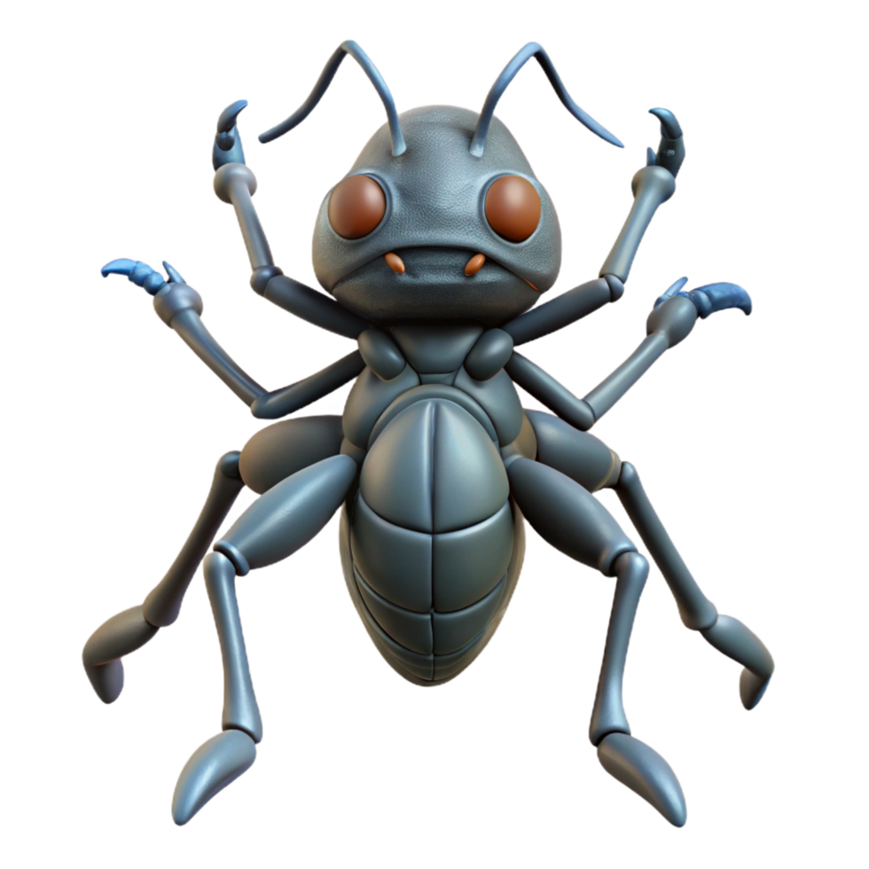 mesmerizing victorian Alien insect, chitinous exoskeleton, multiple legs. NO BACKGROUND with Transparent Background. 8K png