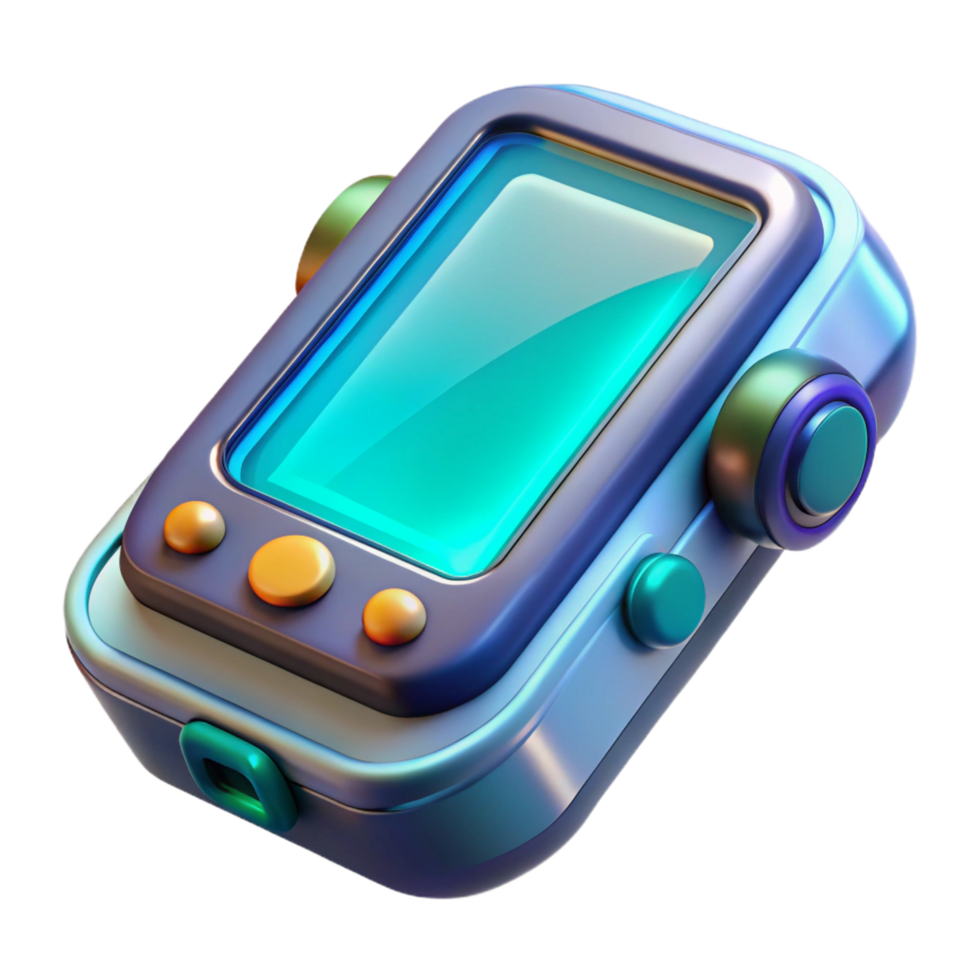 wonderful coastal Communication device, futuristic design, handheld gadget. NO BACKGROUND with Transparent Background. high quality png