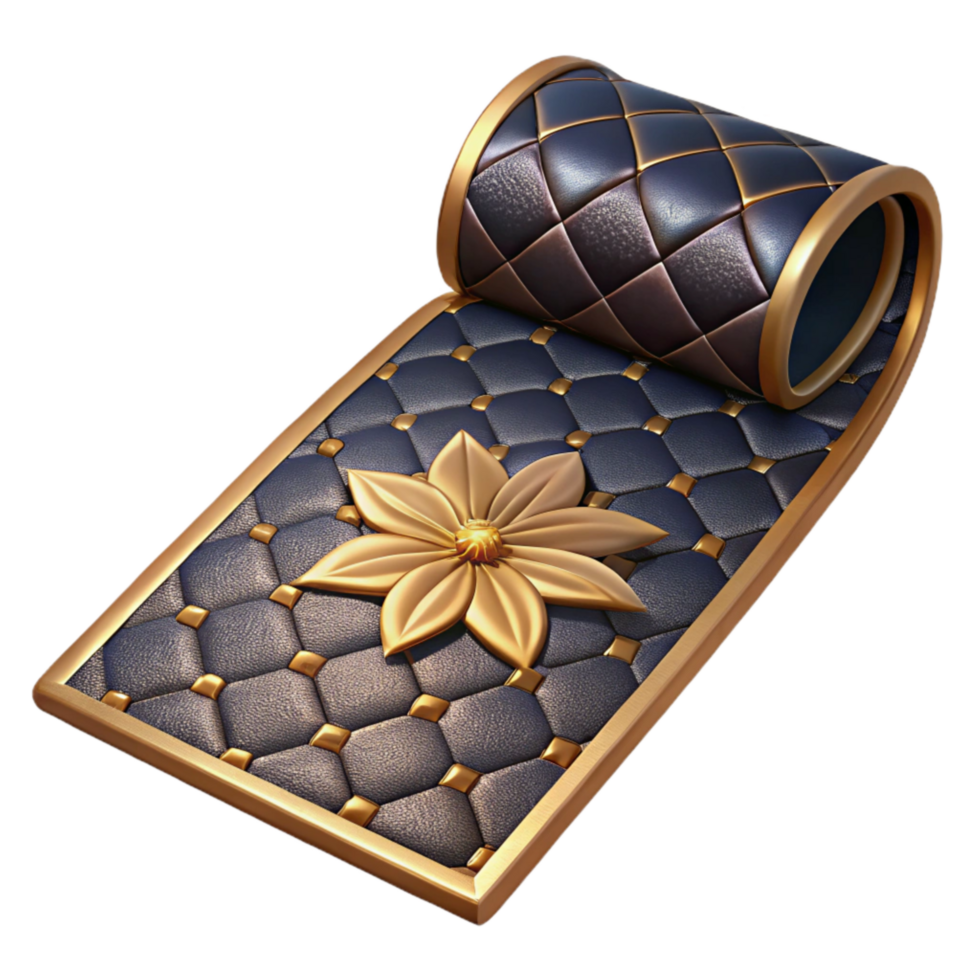 extraordinary abstract Quilted Table Runner with Floral Pattern Cutout Element detailed png