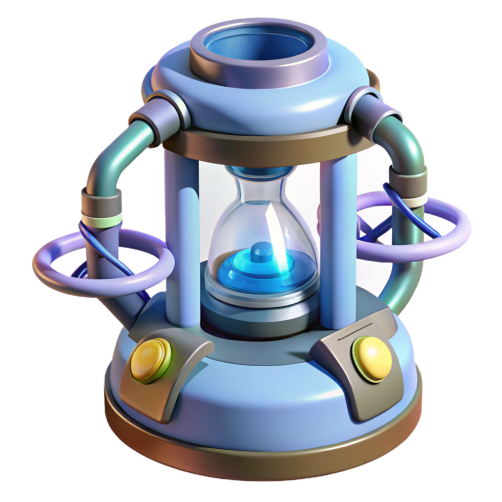 wonderful tranquil traditional Genetic modification device, futuristic lab equipment, DNA manipulation. NO BACKGROUND with Transparent Background. sharp png