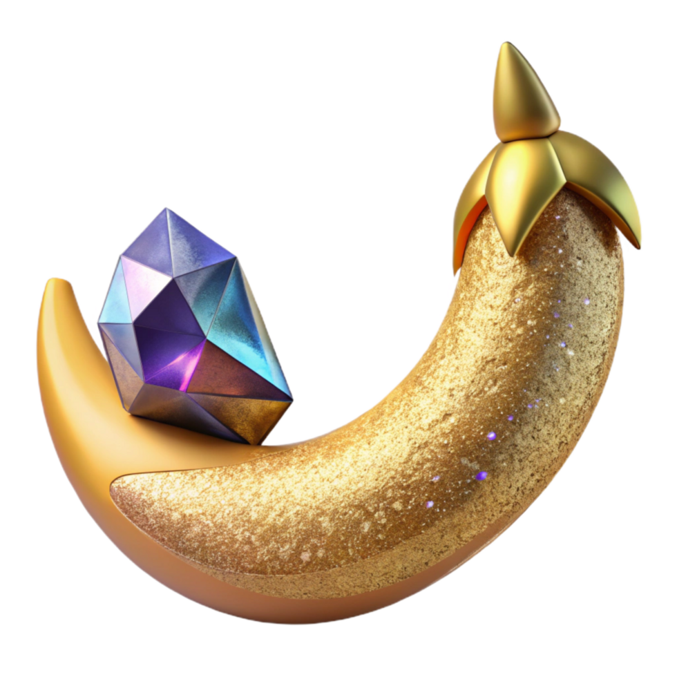 impressive modern Realistic 3d Rendered Banana Cutout detailed png