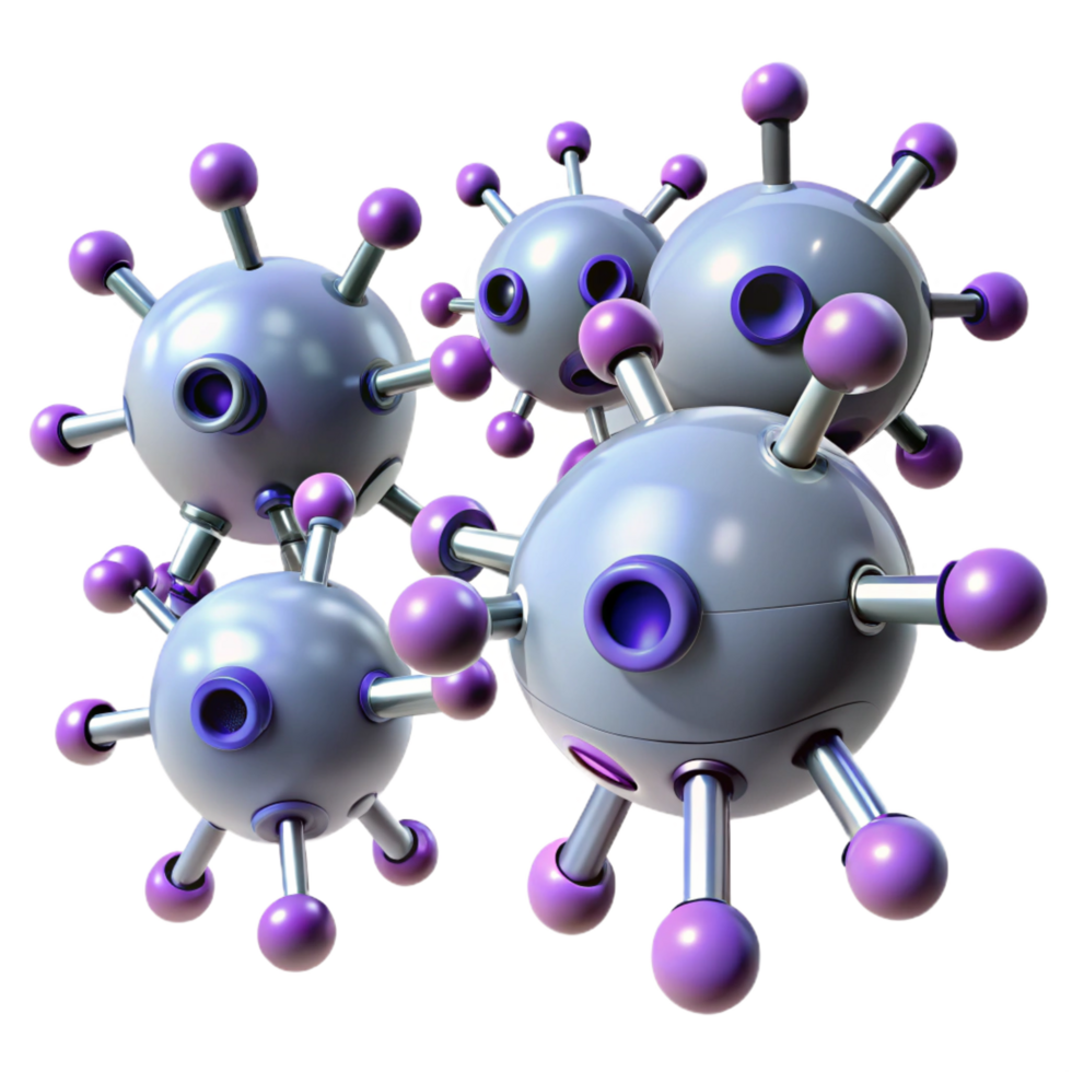 vibrant harmonious gothic Nanobot swarm, microscopic robots, medical technology. NO BACKGROUND with Transparent Background. masterfully captured png
