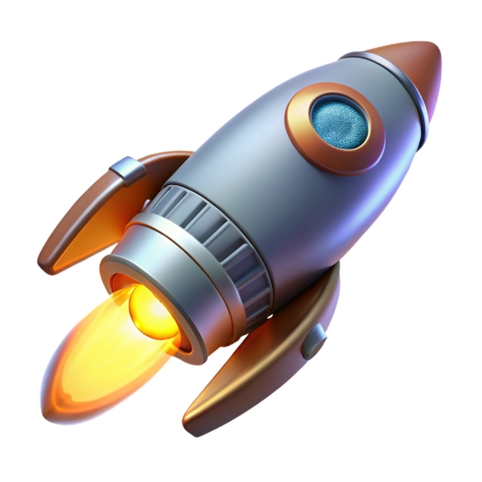 mesmerizing nordic Spaceship thruster, glowing exhaust, propulsion system. NO BACKGROUND with Transparent Background. high quality png