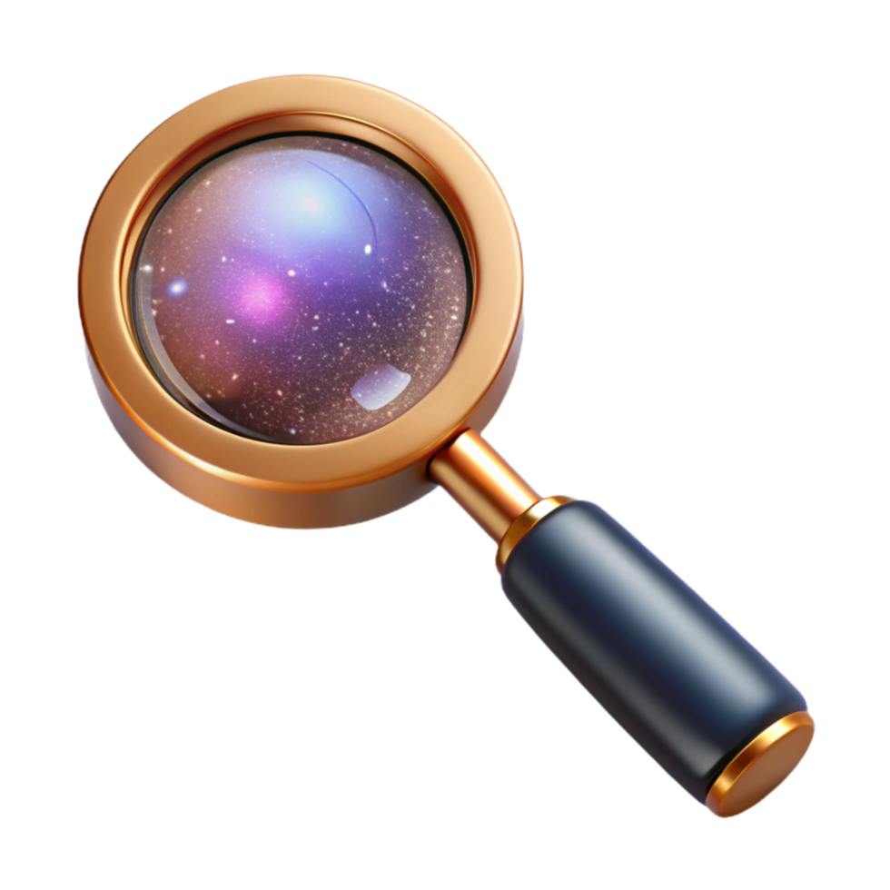 impressive creative Realistic Magnifying Glass Lens Detail Transparent png