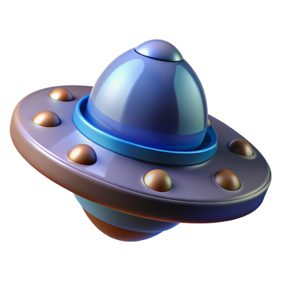 fascinating exemplary Alien artifact, mysterious object, unknown purpose. NO BACKGROUND with Transparent Background. png