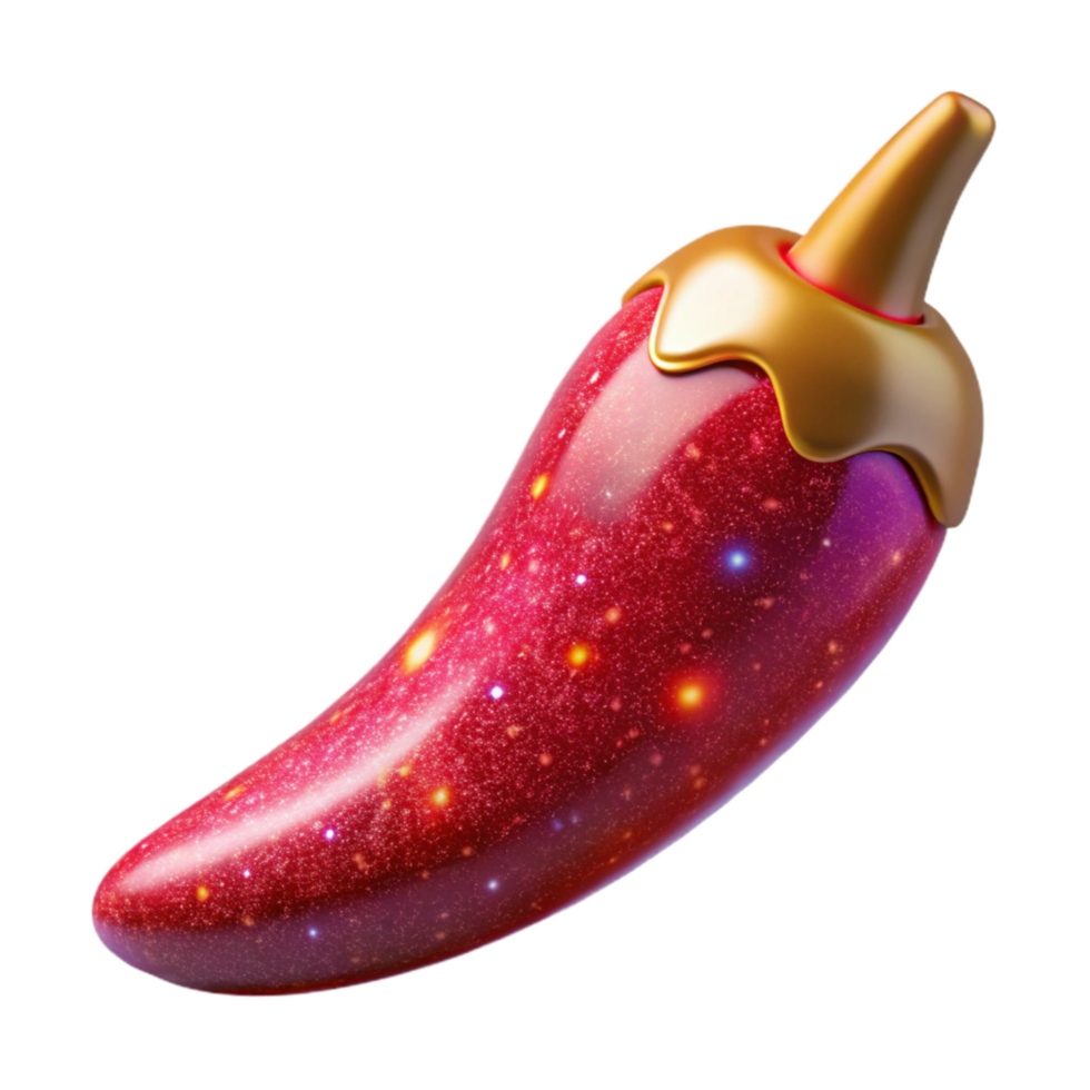 vibrant contemporary Red Chili Pepper Whole Pod Transparent Element authentic png