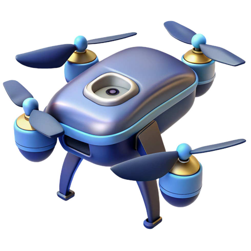 hypnotic rare Futuristic drone, sleek aerodynamic design, advanced sensors, camera. NO BACKGROUND with Transparent Background. png