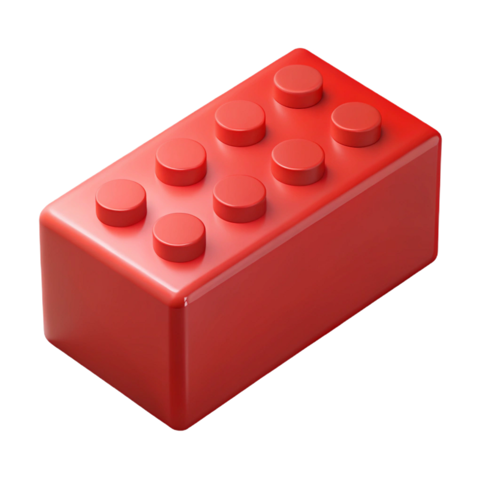 mysterious elegant Single red brick NO BACKGROUND with Transparent Background. sharp png