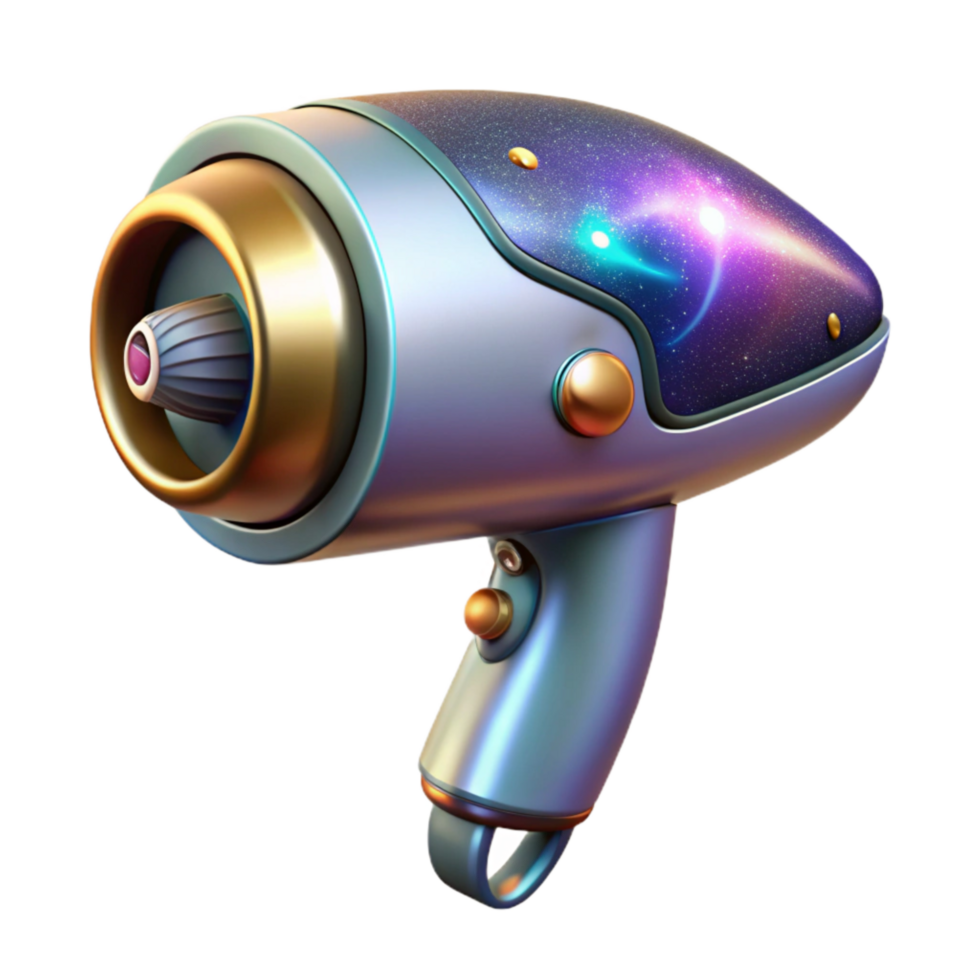 extraordinary rustic Retro Hair Dryer Chrome Finish Cutout Element high resolution png