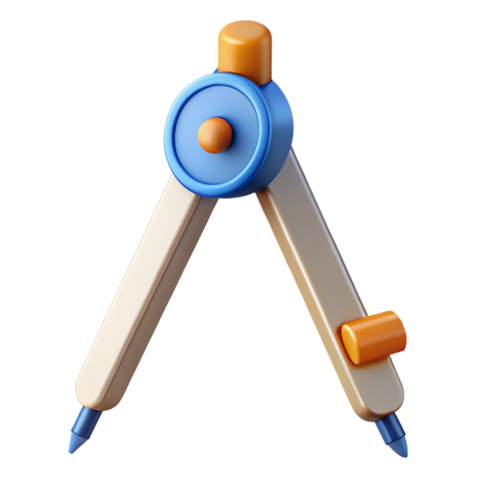 impressive sought-after Architectural drafting compass NO BACKGROUND with Transparent Background. png