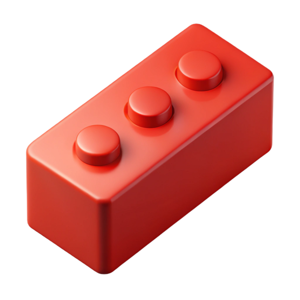 mesmerizing notable Single red brick NO BACKGROUND with Transparent Background. png
