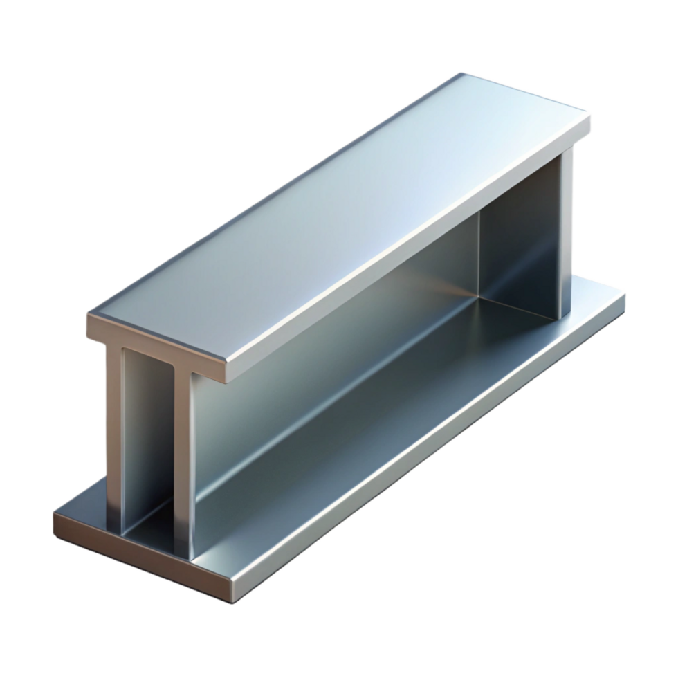 pristine exemplary Steel I-beam NO BACKGROUND with Transparent Background. png