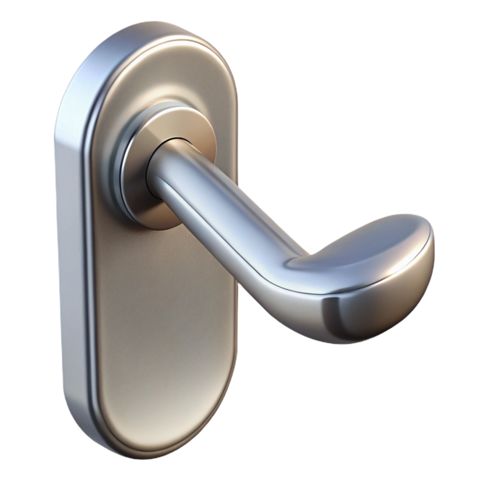 beautiful coveted Modern minimalist door handle NO BACKGROUND with Transparent Background. png