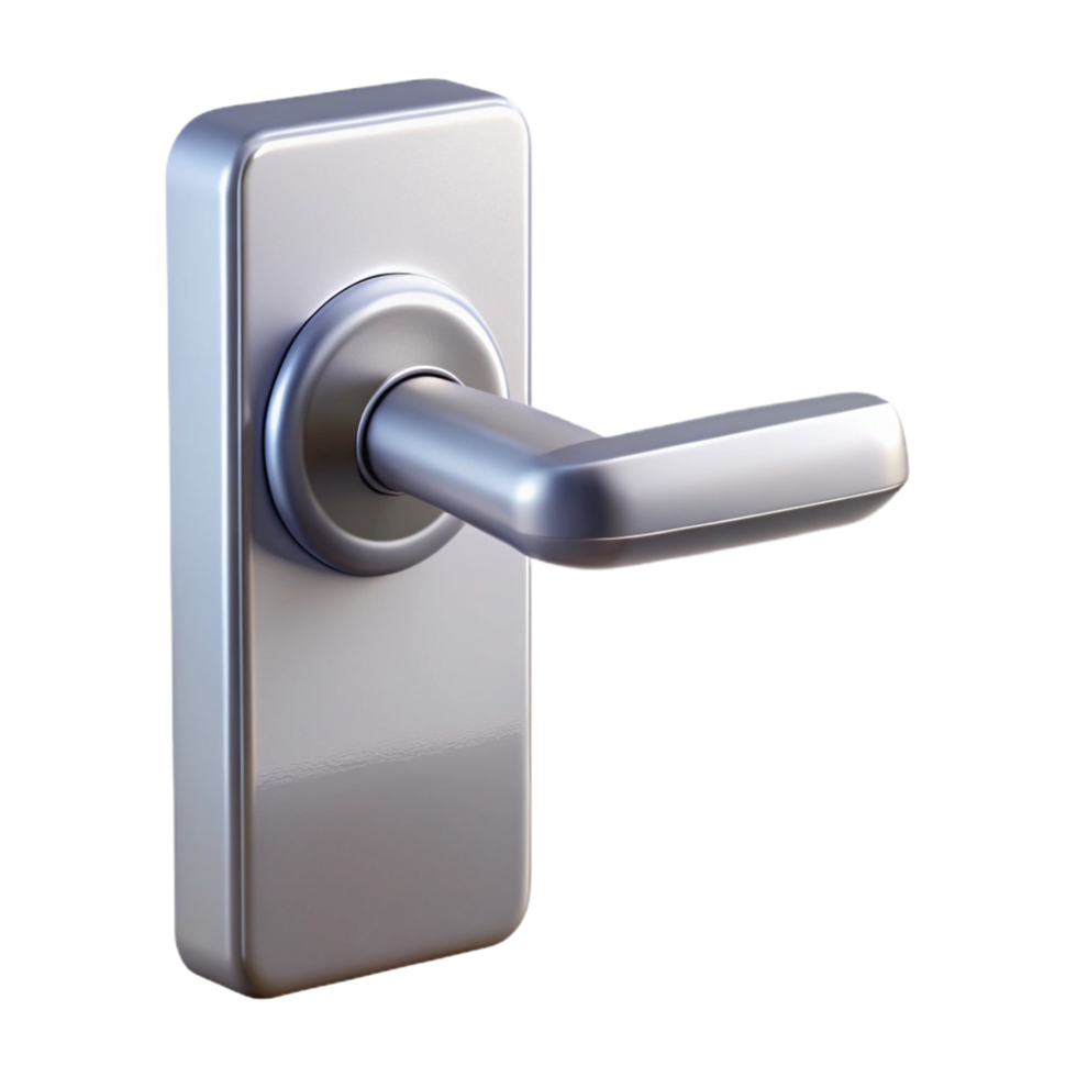 memorable art deco Modern minimalist door handle NO BACKGROUND with Transparent Background. gallery standard png