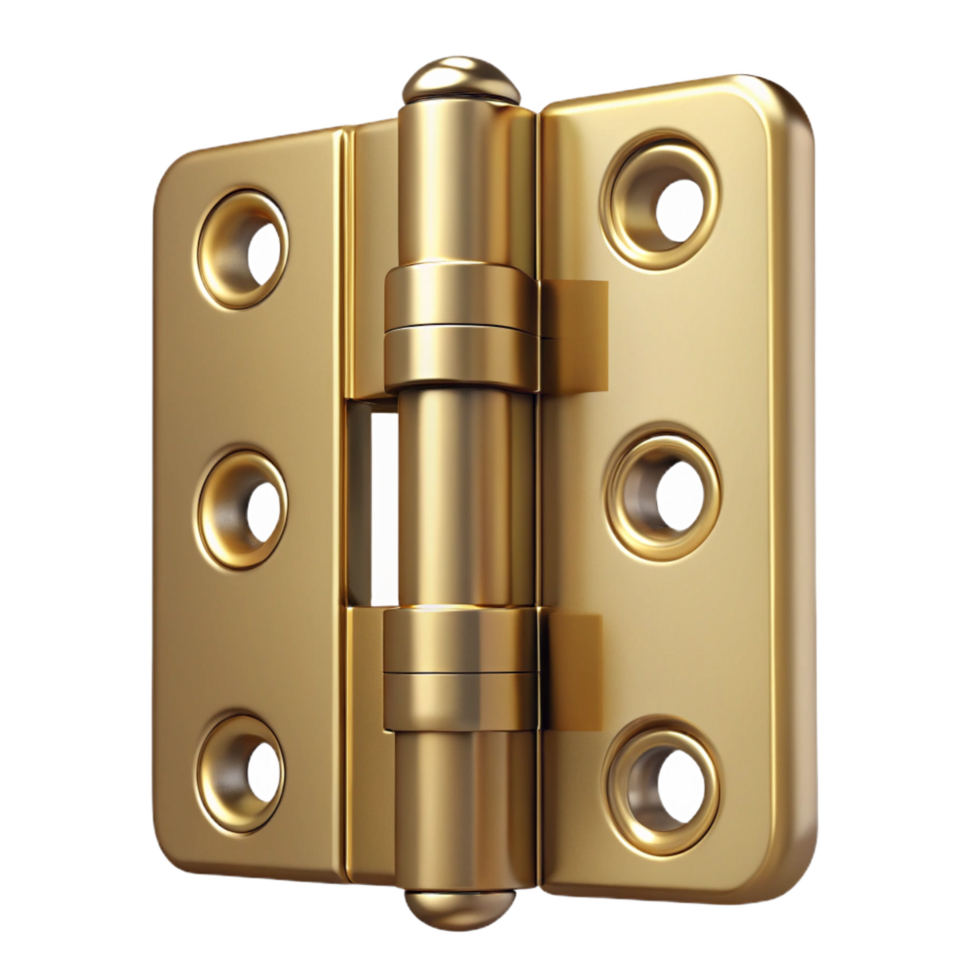 breathtaking calm baroque Brass door hinge NO BACKGROUND with Transparent Background. impeccable png
