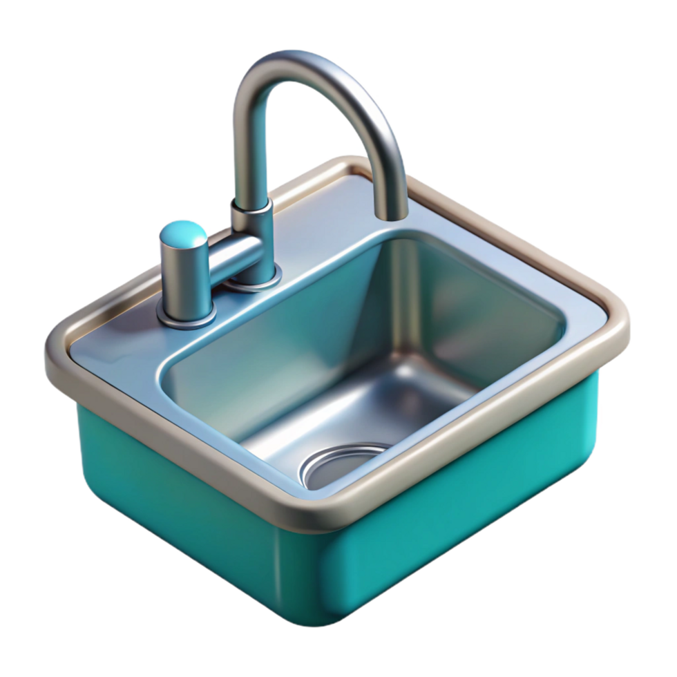 distinctive futuristic Kitchen sink NO BACKGROUND with Transparent Background. top-tier png