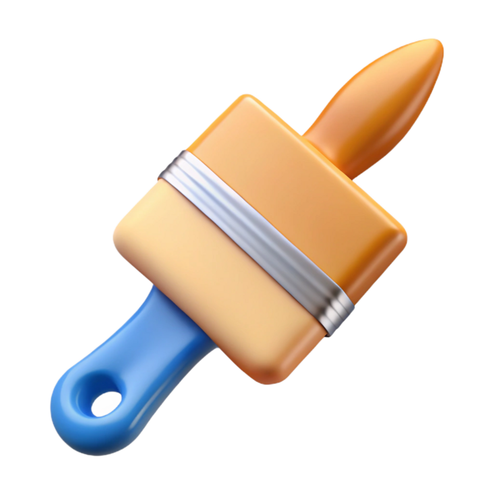 gorgeous melancholic tropical Paintbrush NO BACKGROUND with Transparent Background. detailed png