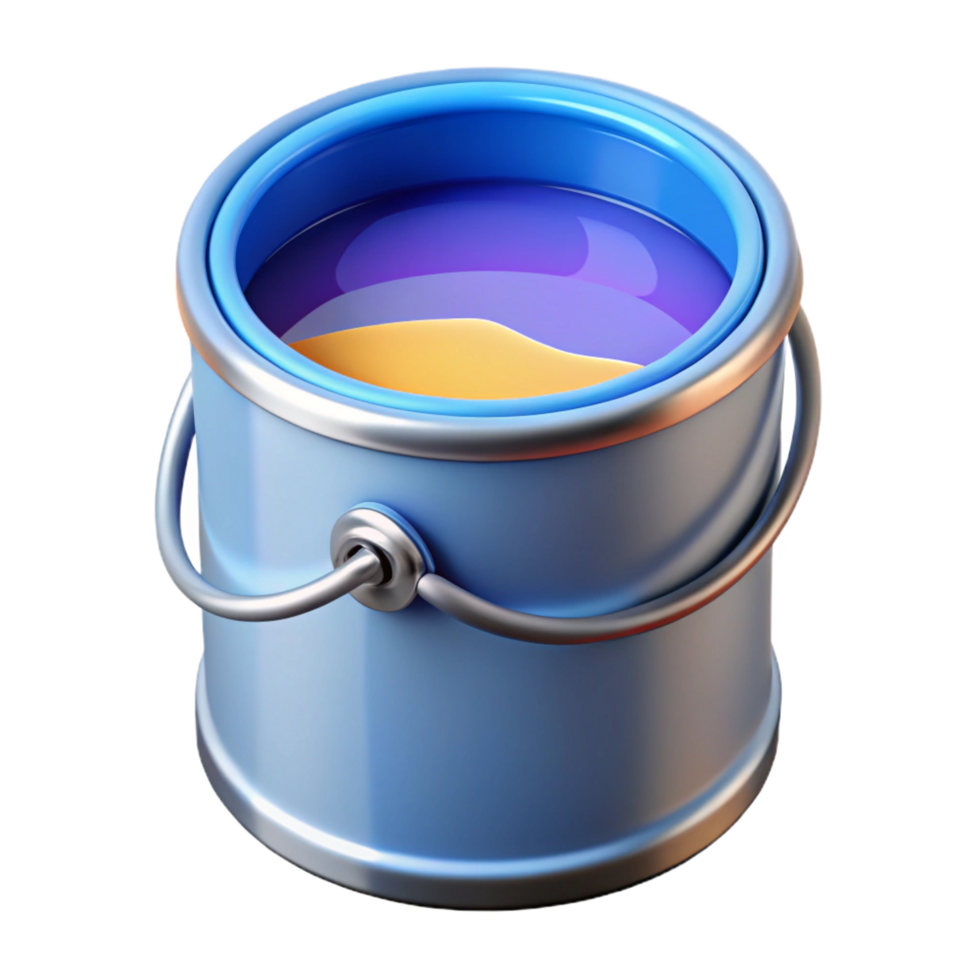 captivating minimalist Can of paint NO BACKGROUND with Transparent Background. authentic png