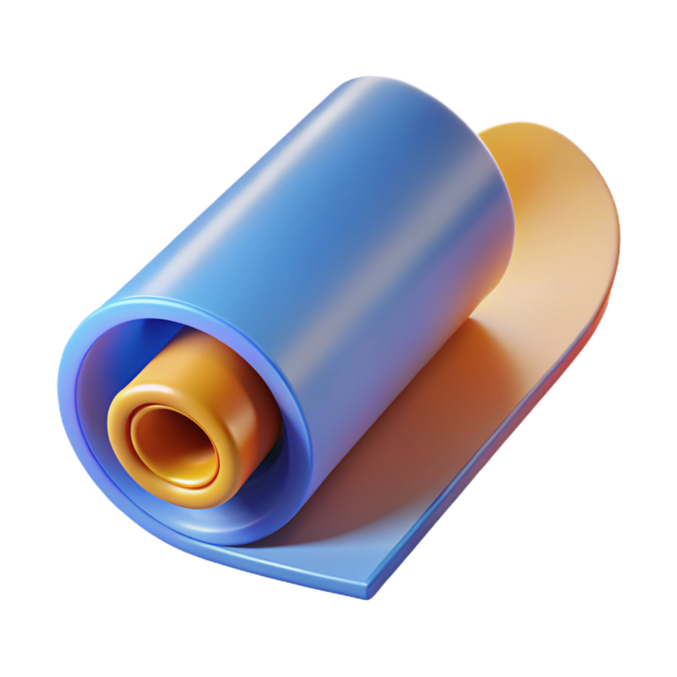 vibrant retro Roll of wallpaper NO BACKGROUND with Transparent Background. artisan png