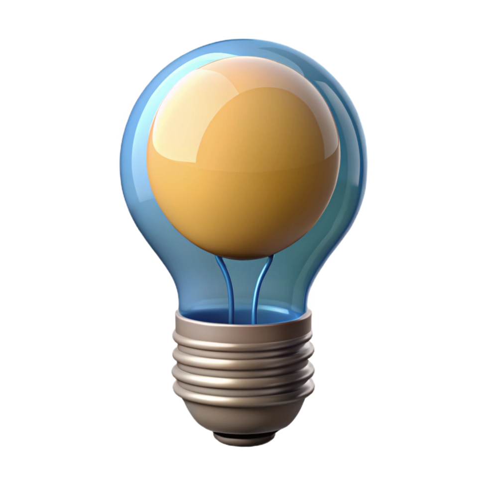 rare nordic Light bulb NO BACKGROUND with Transparent Background. ultra HD png