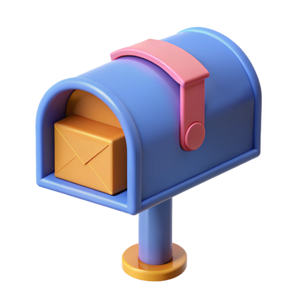 mesmerizing peaceful tropical Mailbox NO BACKGROUND with Transparent Background. original png