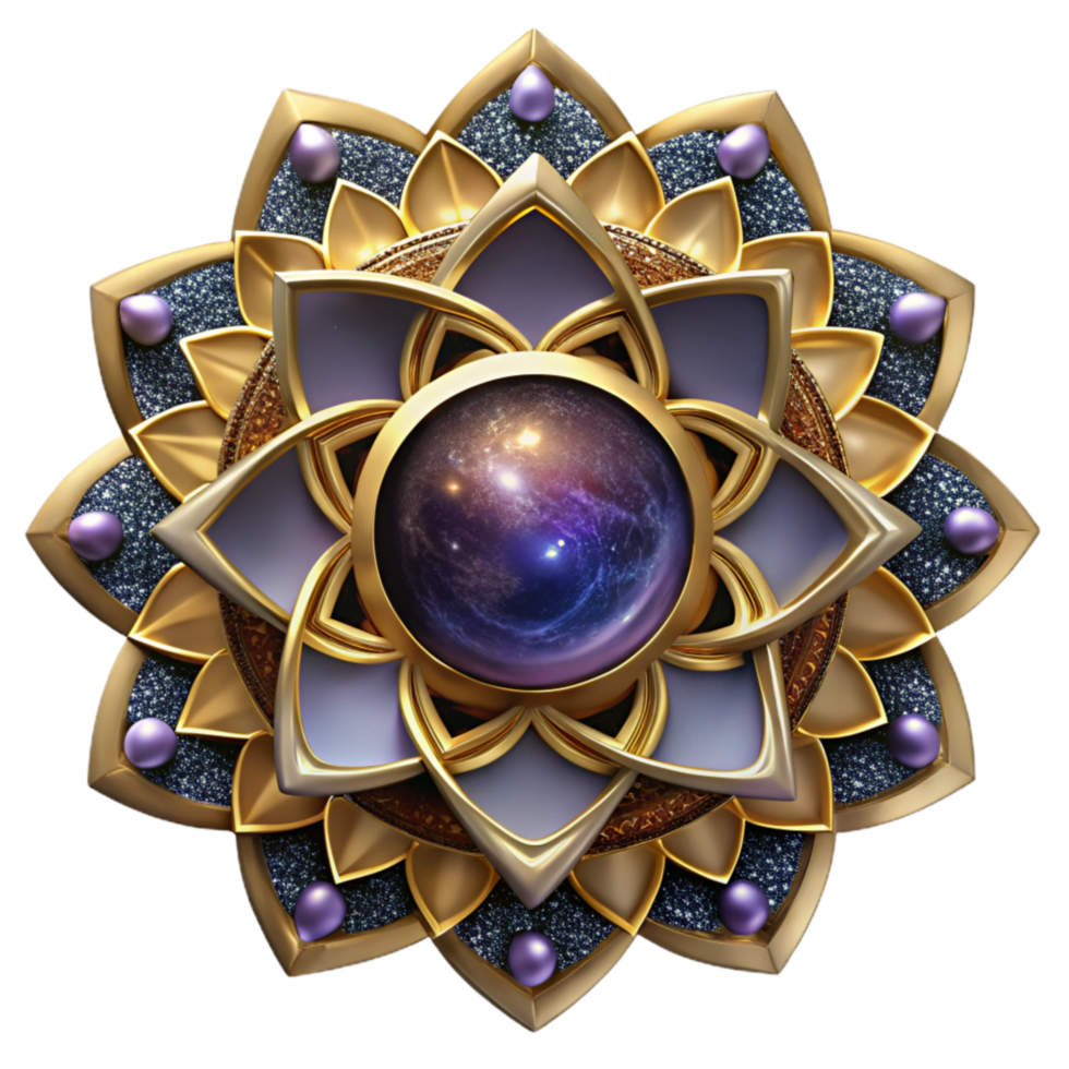 elegant traditional Rotating Mandala Animation Frame 1 Transparent detailed png