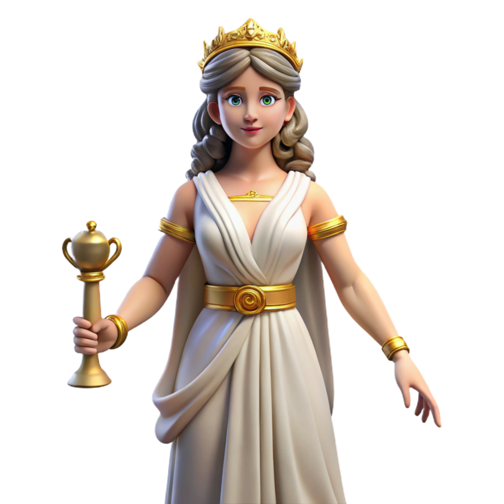 dramatic nordic Hera, Goddess of Marriage, regal pose, NO BACKGROUND with Transparent Background. perfect clarity png