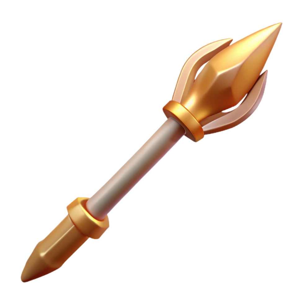 dramatic enchanting Odin's Spear, Gungnir, Norse mythology, NO BACKGROUND with Transparent Background. artisan png