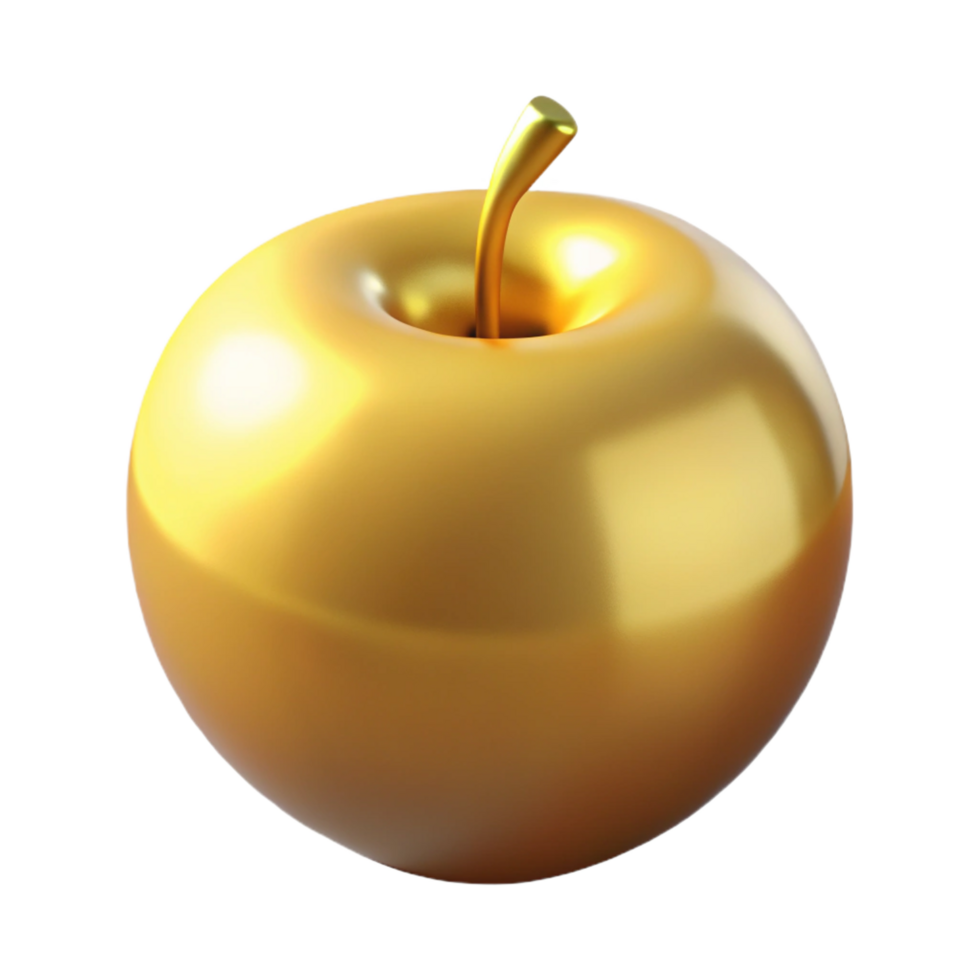 spectacular ethereal renaissance Golden Apple of Discord, Trojan War, NO BACKGROUND with Transparent Background. expertly shot png