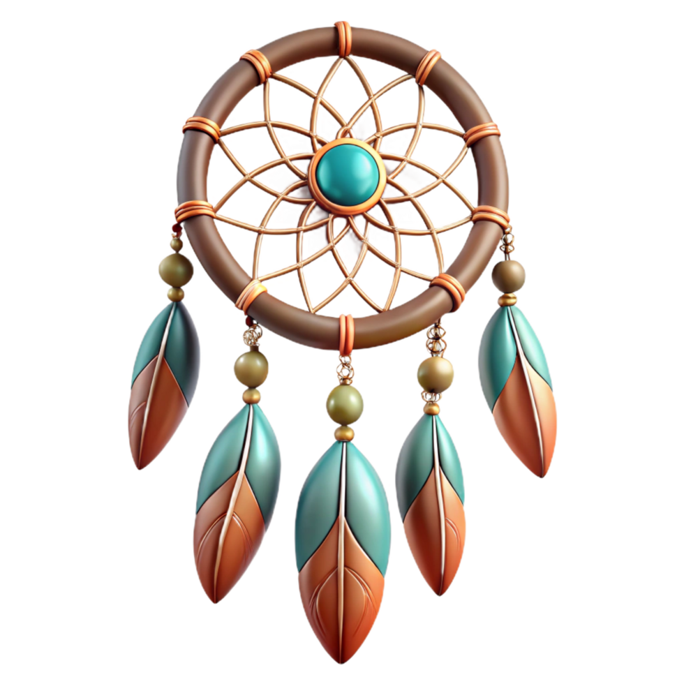 unparalleled rustic Dreamcatcher, Native American, feathers, NO BACKGROUND with Transparent Background. fine detail png