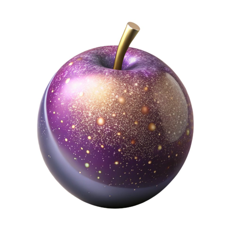 impressive modern Single Plum Side View Isolated authentic png