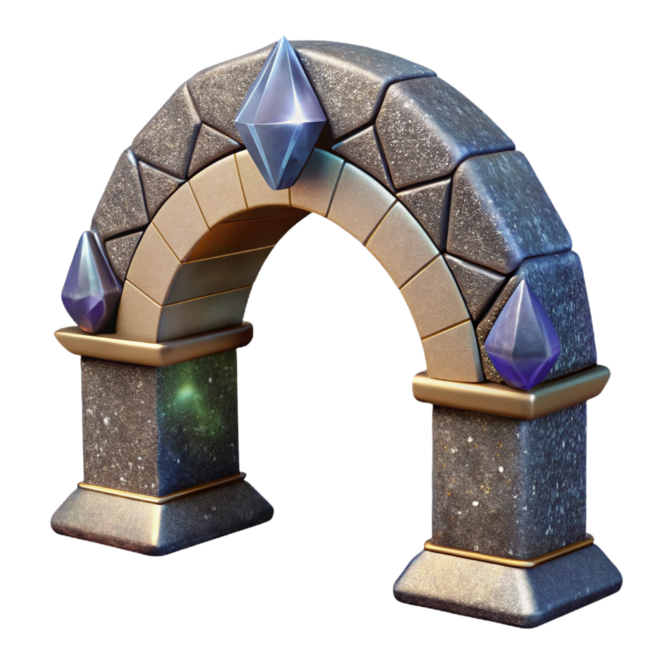 impressive creative Stone Bridge Arch Detail Transparent Background authentic png