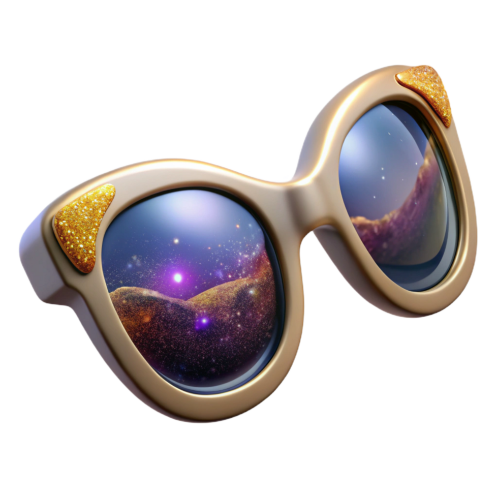 beautiful modern Sunglasses with Lens Reflection and Shadow Cutout professional png