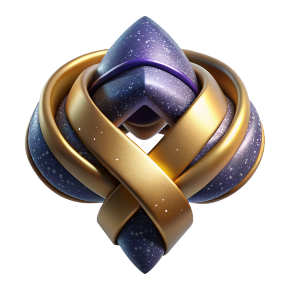 dramatic modern Tie Knot Symmetrical Design Transparent premium png