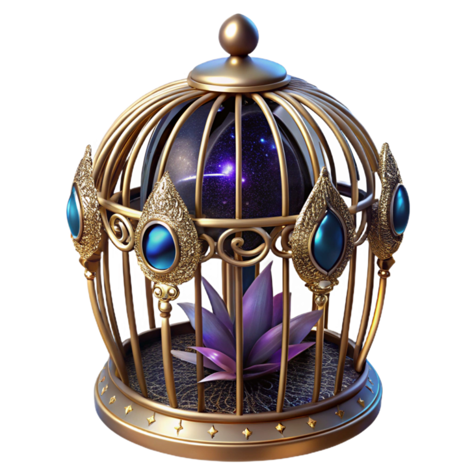 wonderful contemporary Victorian Birdcage Decorative Metal Isolated genuine png