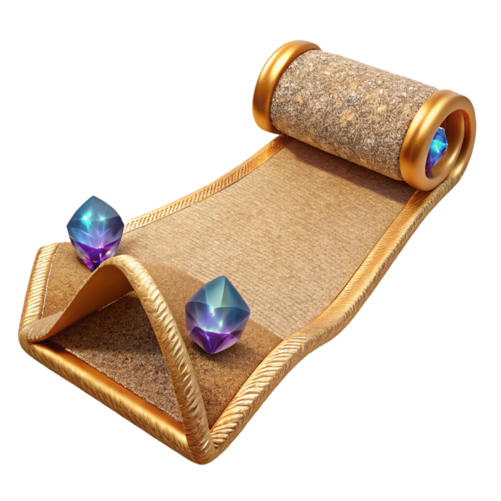 extraordinary artistic Beige Handwoven Table Runner with Transparent Background high quality png