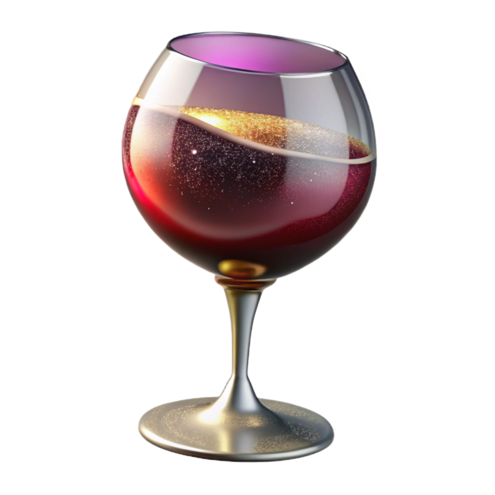 extraordinary modern Burgundy Red Wine Glass Isolated on Transparent Background authentic png